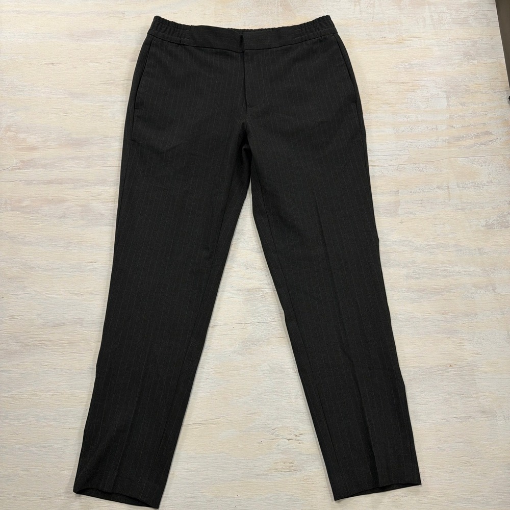 Banana Republic Tapered Pant Mason Athletic 32x30 Pinstripe Gray Mens NWT